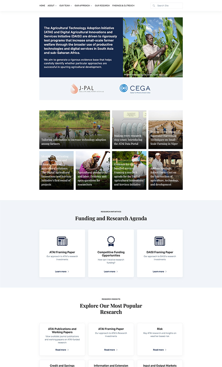 Website Design for Nonprofit Organization - ATAI